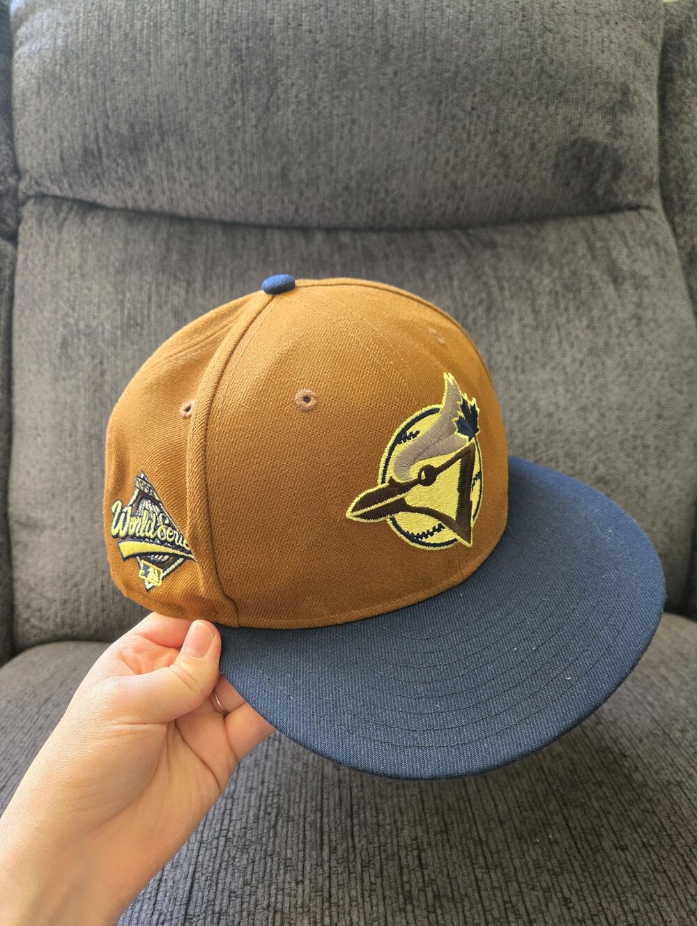 MLB Toronto Bluejays World Series 1992 New Era 7 3/4 Flat Brim Hat